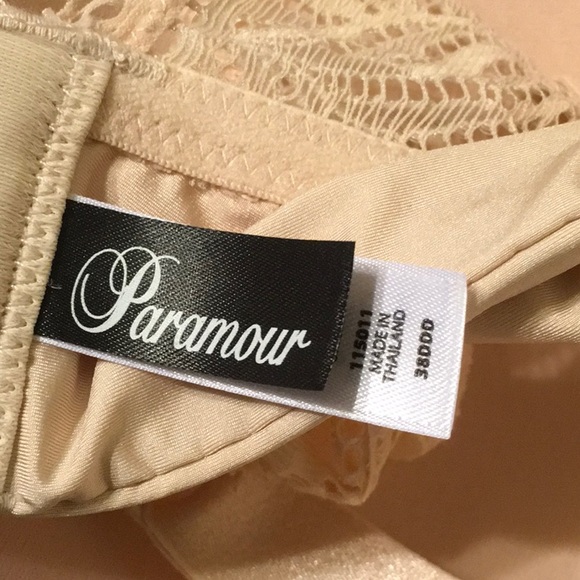 Paramour by Felina Carolina BLUSH PINK Seamless Plunge Racerback Bra Size 38DDD - Picture 8 of 9